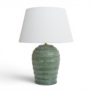 Harper Green Table Lamp + Shade