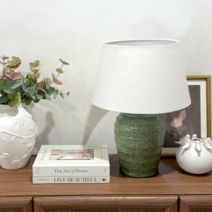 Harper Green Table Lamp + Shade