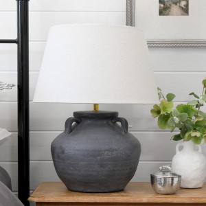Monterey Grey Terracotta Table Lamp