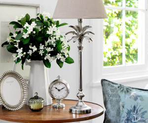 Plantation Silver Palm Lamp Base - Large