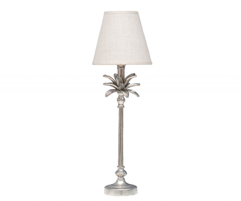 Plantation Silver Palm Lamp Base - Small