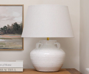 Monterey White Terracotta Table Lamp