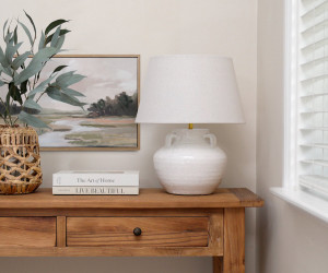 Monterey White Terracotta Table Lamp