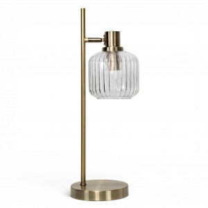 Halo Gold Table Lamp, an occasional furniture surface for display and everyday use