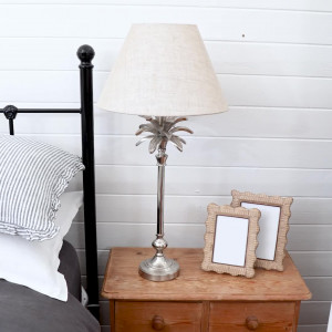 Plantation Silver Palm Lamp Base - Large