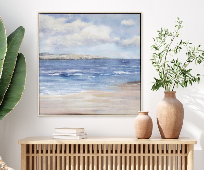 North Sea Coast I Framed Canvas Print