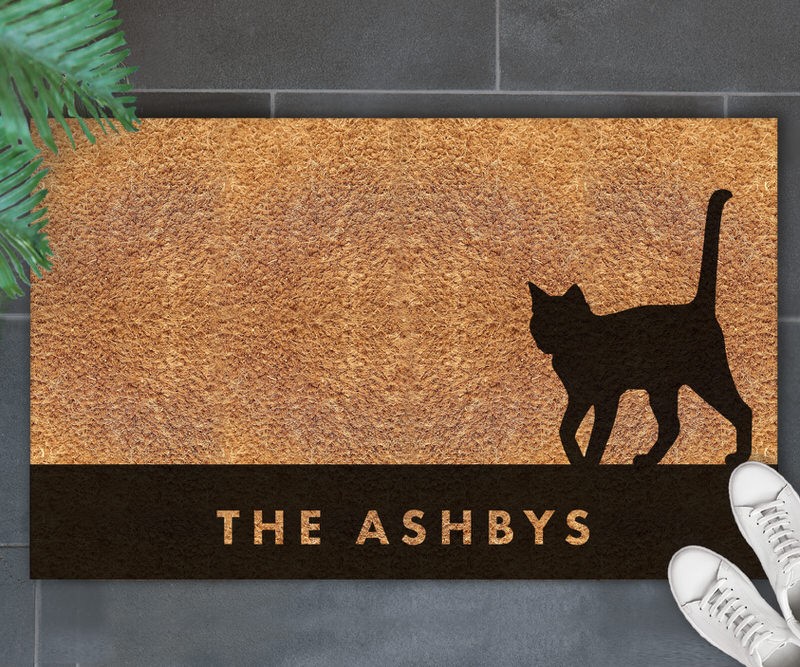 Custom Large Cat Doormat - 90x55cm