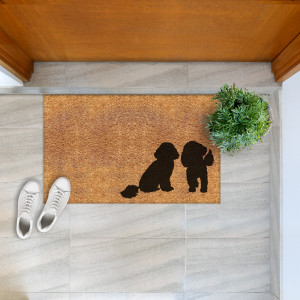 Large Cavoodle Friends Doormat - 90x55cm, an entrance mat designed for a doorway