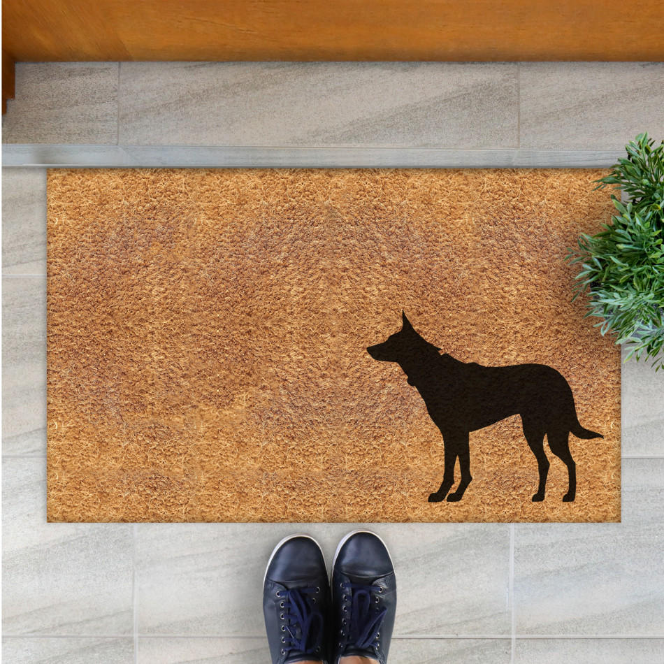 Large Kelpie Dog Doormat - 90x55cm