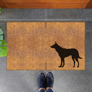 Large Kelpie Dog Doormat - 90x55cm, an entrance mat designed for a doorway