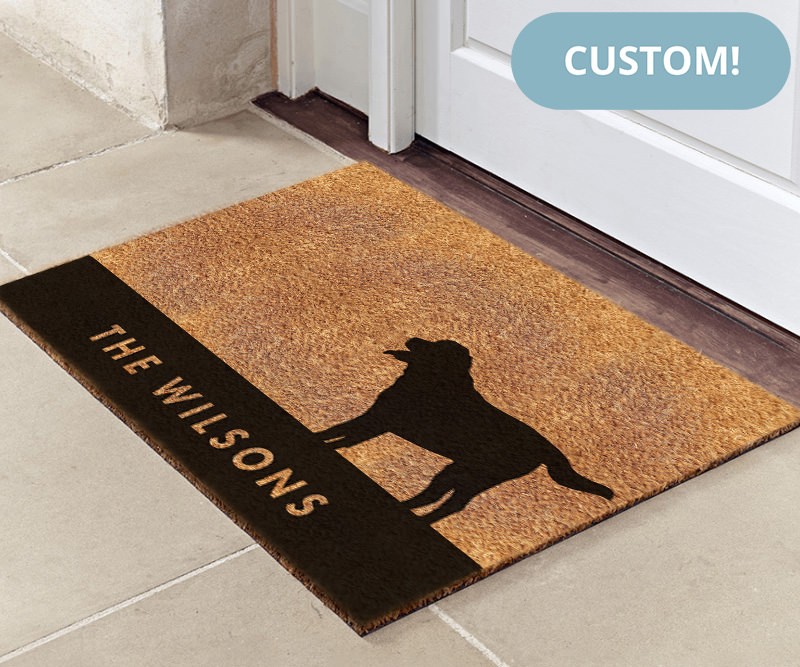 Custom Large Labrador Dog Doormat - 90x55cm