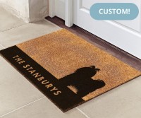 Custom Large Maltese Dog Doormat - 90x55cm