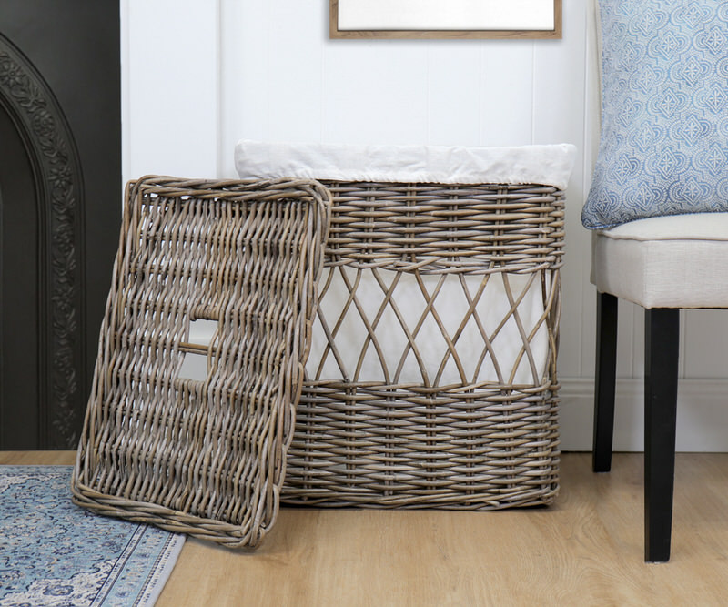 Como Diamond Weave Laundry Hamper