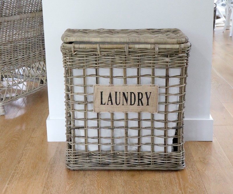 Porto Laundry Basket - Tall Storage Basket with Lid