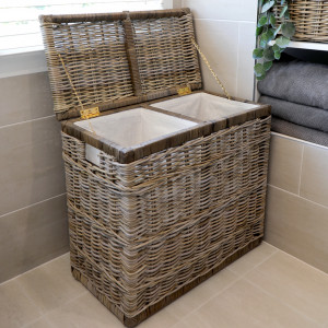 Banbury Double Laundry Hamper, a practical basket for organising household items or creating a display