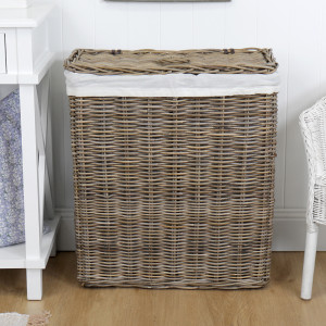 Allingham Rattan Double Laundry Hamper