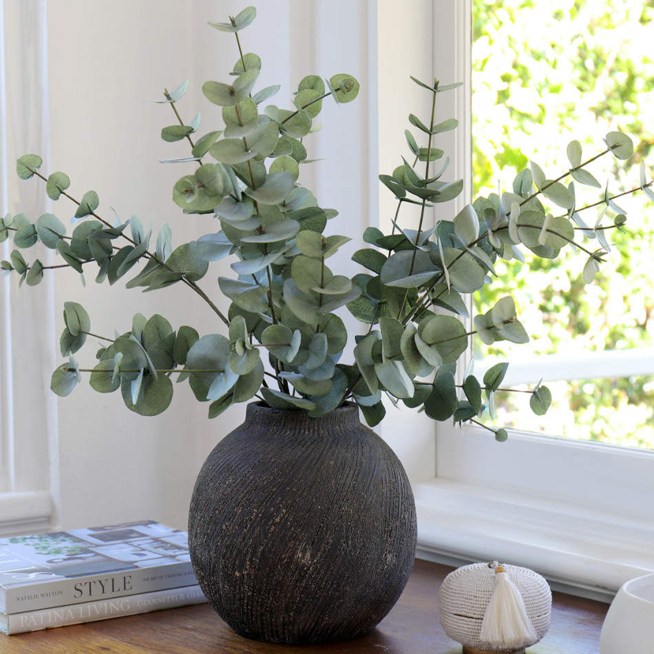 Wallace Silver Dollar Eucalyptus Stem, indoor occasional table