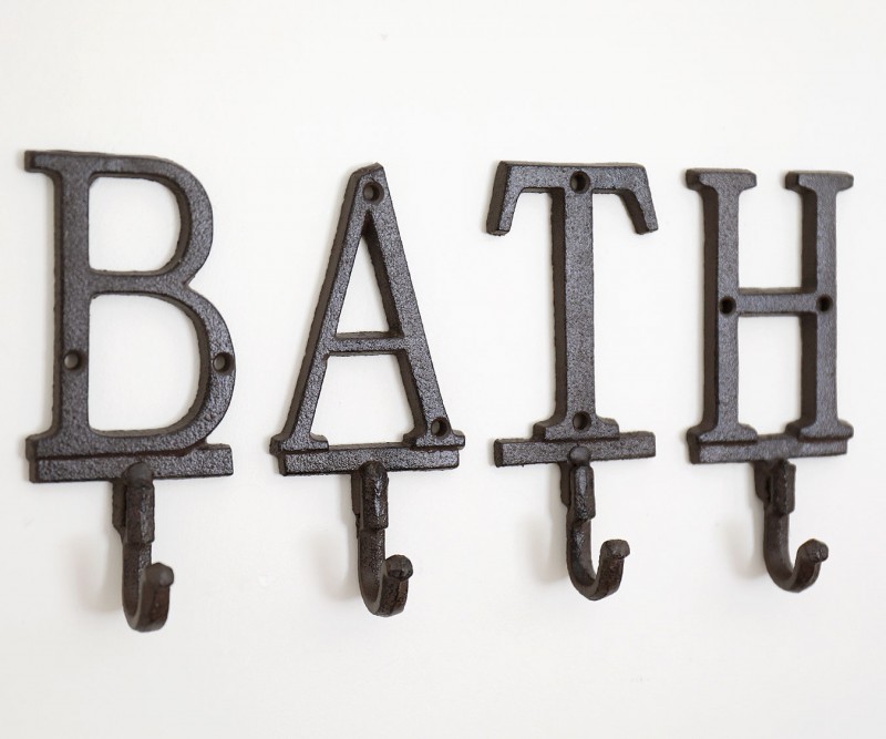 X Alphabet Letter Hook - X Wall Hook Cast Iron