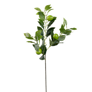 Artificial Lime Branch Spray, designed to add lasting floral or foliage detail to an interior display