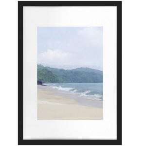 Limestone Bay I Framed Wall Art Print, a wall display piece featuring the named subject and composition