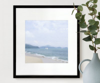 Limestone Bay II Framed Wall Art Print