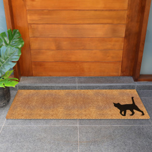 Long Felix the Cat Doormat - 115x45cm, an entrance mat designed for a doorway