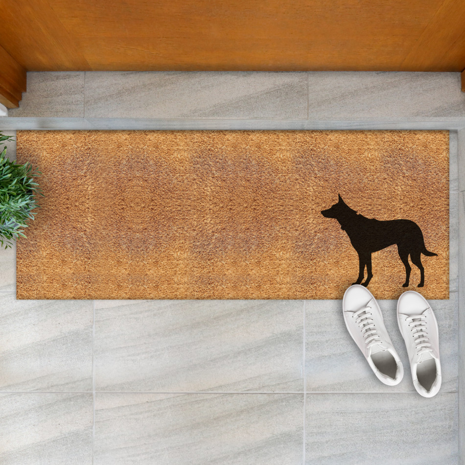 Long Kelpie Dog Doormat - 115x45cm
