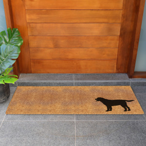 Long Labrador Dog Doormat - 115x45cm, an entrance mat designed for a doorway