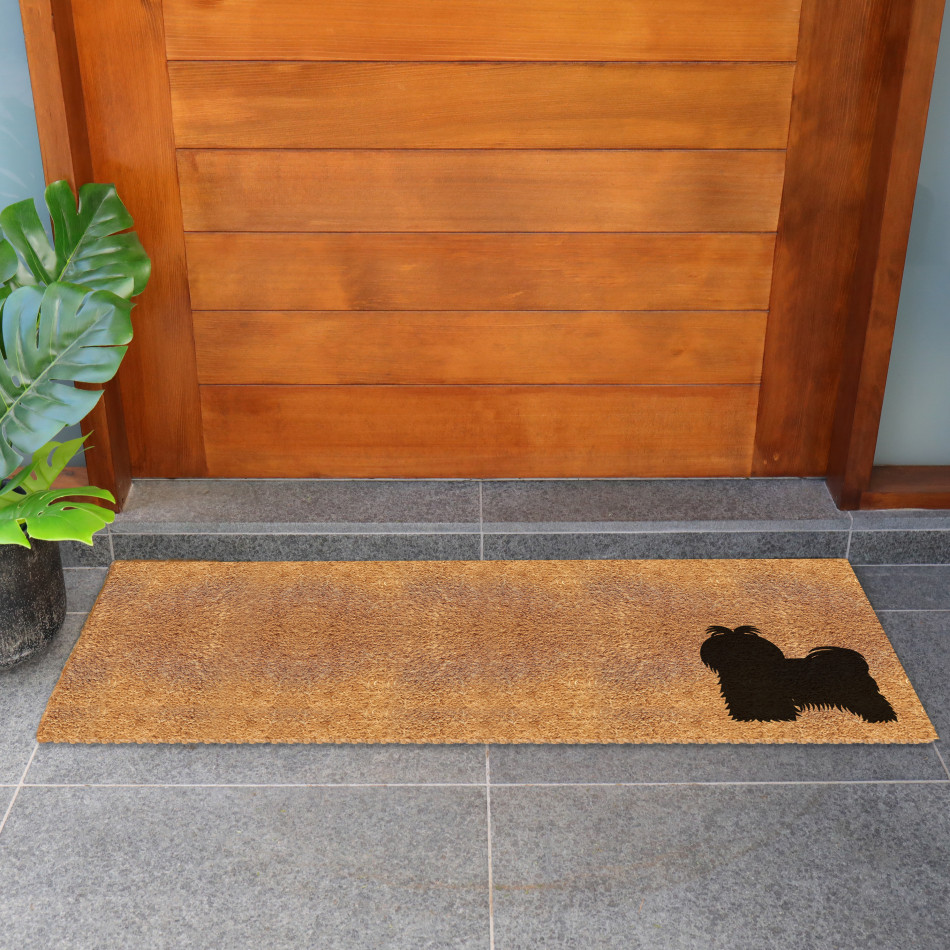 Long Maltese Dog Doormat - 115x45cm