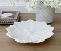 Marble Lotus Flower Dish Large