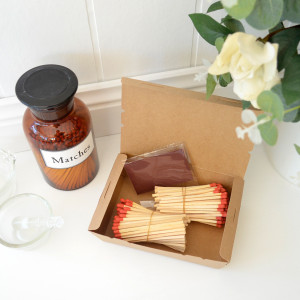 Vintage Matches refill box and striker for a decorative matches jar