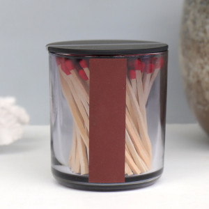 Smoked Grey Jar of Matches, highlighting the product's distinctive form and defining design
