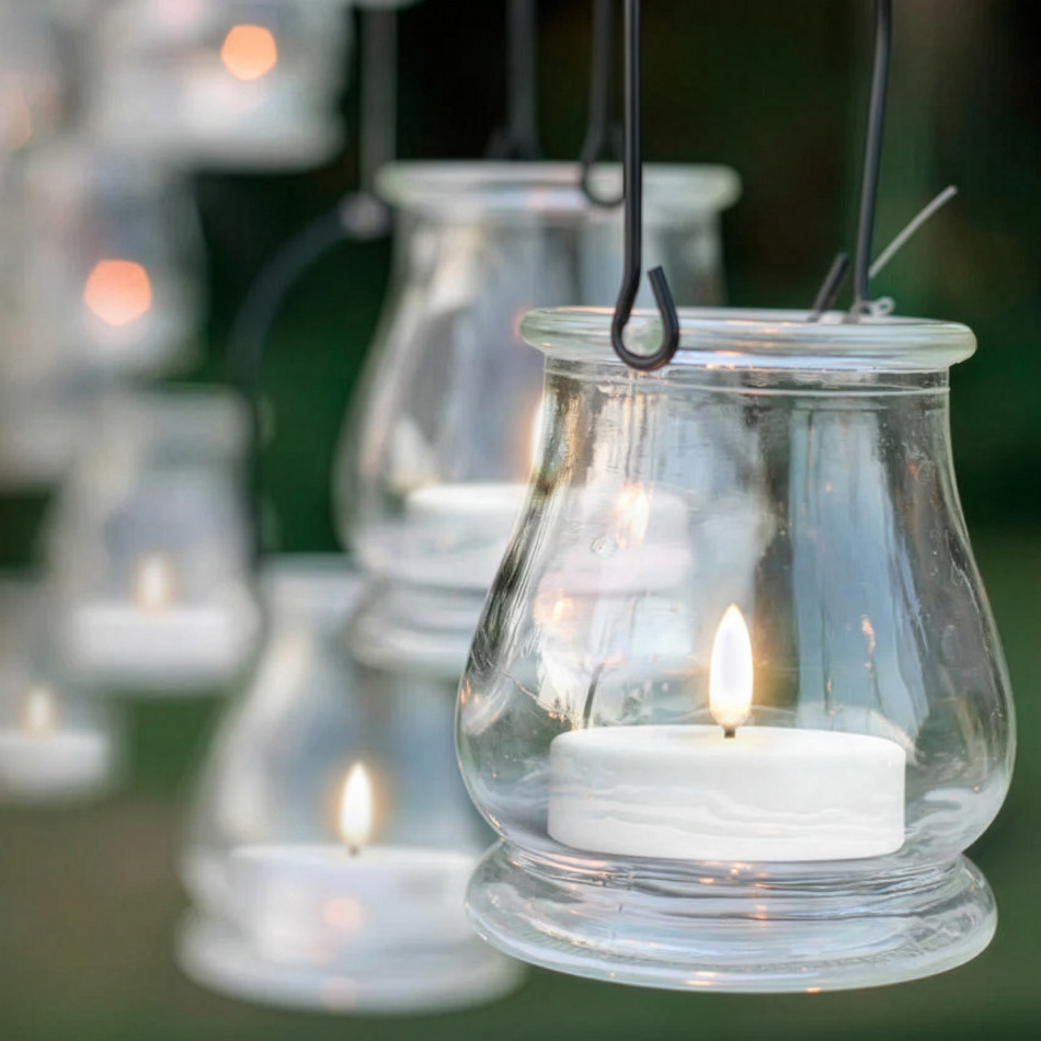 White Uyuni Flameless Maxi Tealight Candle, a decorative piece for displaying candlelight