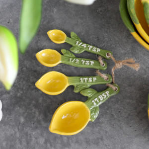 Set 4 Limone Measuring Spoons, decorative tableware