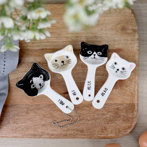 Set 4 Whiskers Measuring Spoons, a functional utensil for food preparation, serving or household use