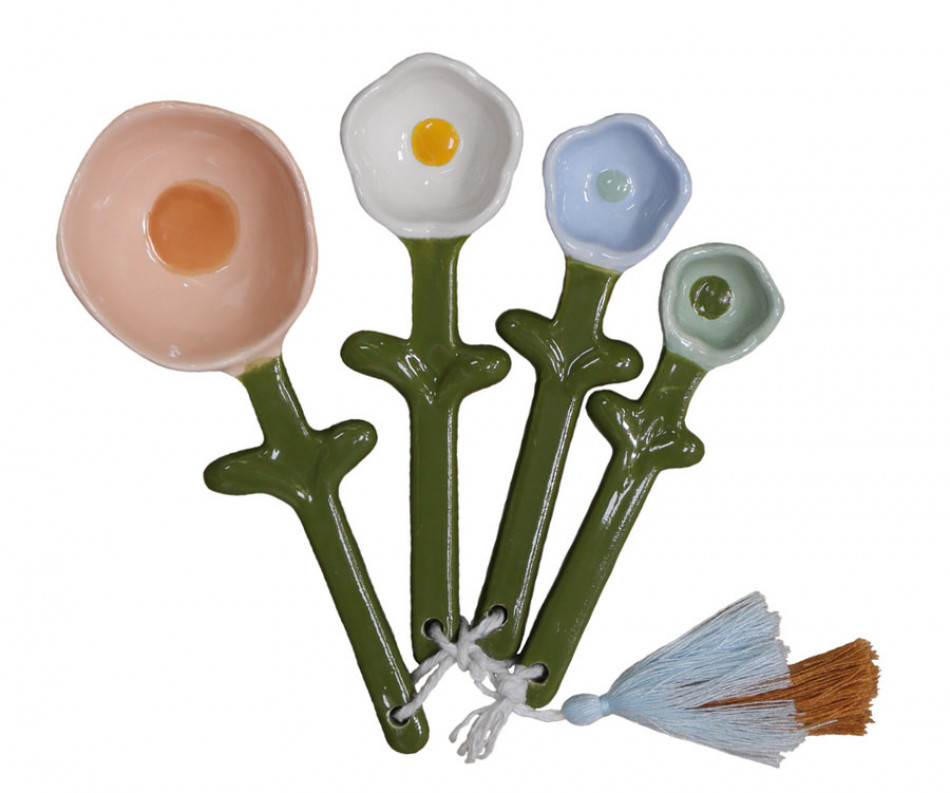 Set 4 Flora Measuring Spoons