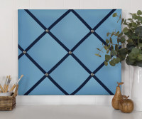 Bold Blue Ribbon Memo Board