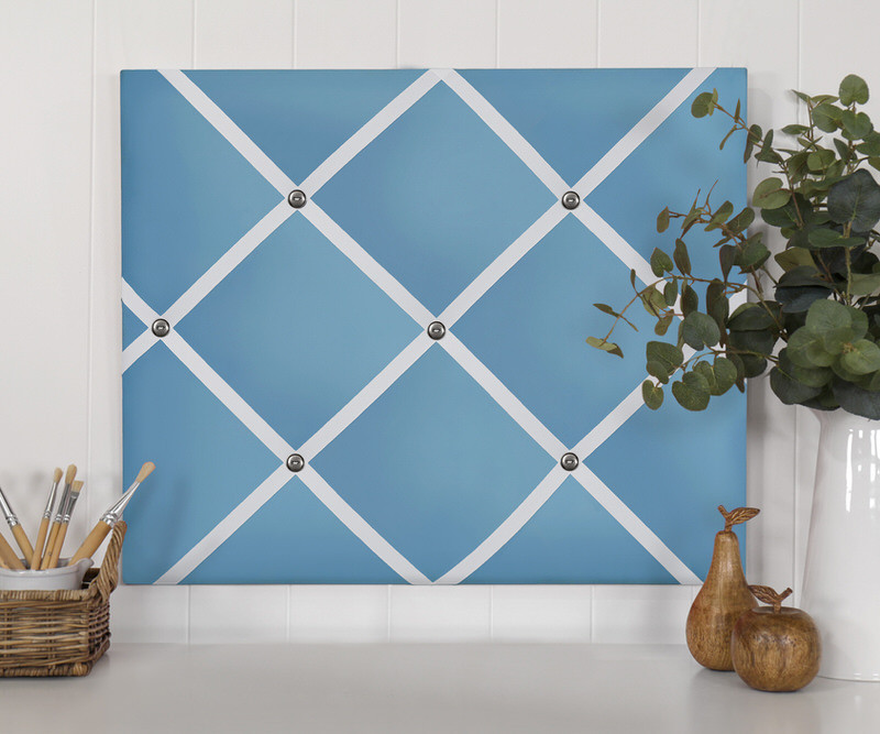 Blue Classic Ribbon Memo Board