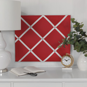 Ruby Red Notice Board with Diamantes