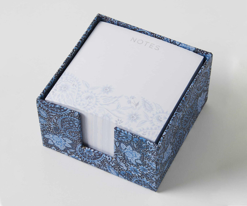 Blue Paisley Notepad Block