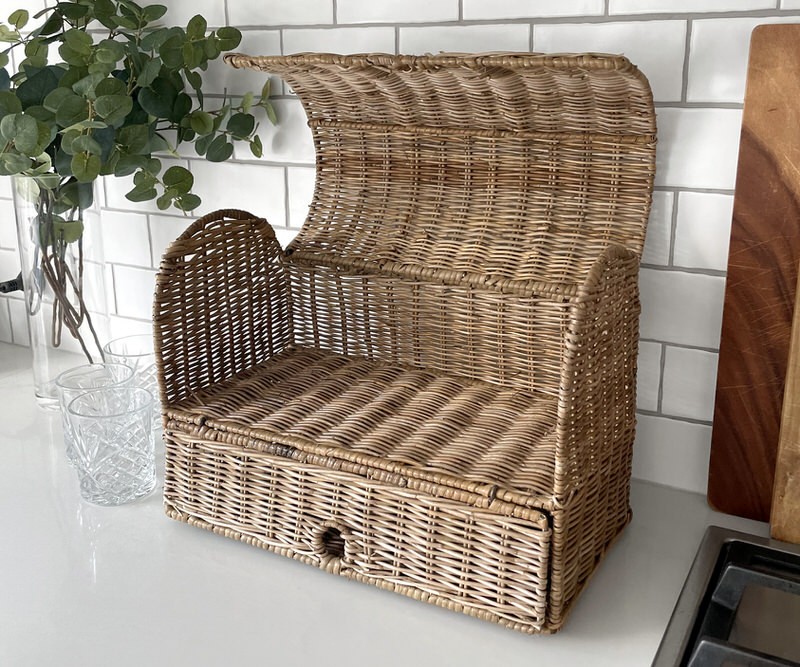 Milton Rattan Bread Basket - Large