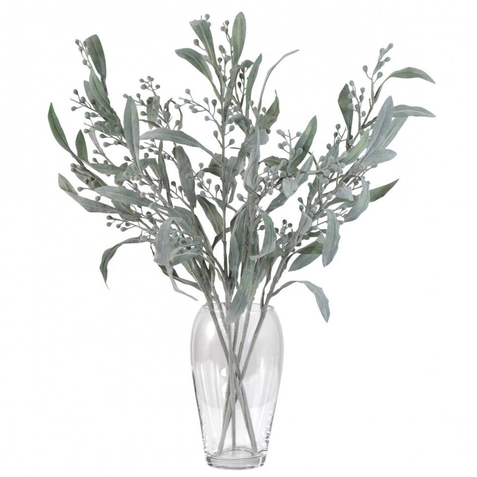 Set 3 Mimosa Leaf Stems, decorative flowers or foliage for vase styling