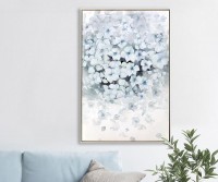 Mornington I Blue Hydrangeas Framed Canvas Painting