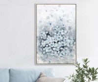 Mornington II Blue Hydrangeas Framed Canvas Painting