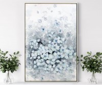 Mornington II Blue Hydrangeas Framed Canvas Painting