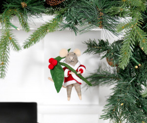 Holly The Mouse Felt Tree Decoration