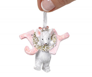 Poppy the Mouse Joy Wreath Decoration