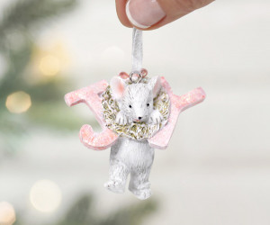 Poppy the Mouse Joy Wreath Decoration