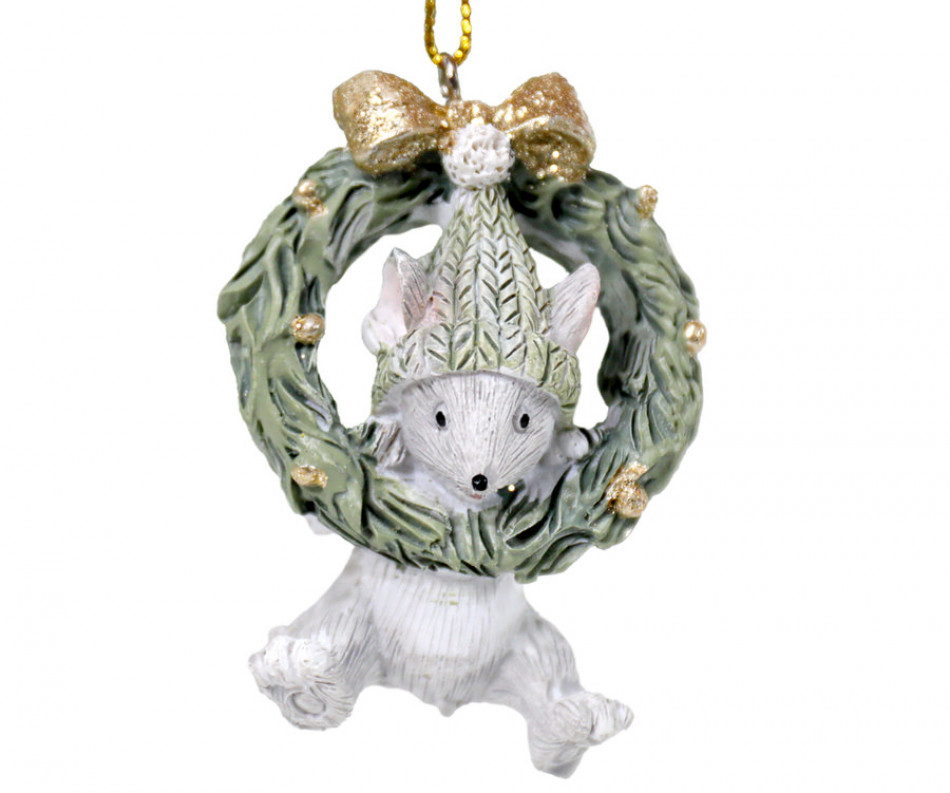 Juniper the Mouse Wreath Decoration