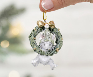 Juniper the Mouse Wreath Decoration